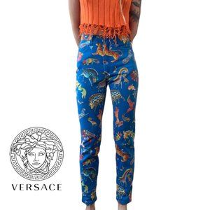 versace jeans couture fantasy animals creatures dinosaur all over print “26
